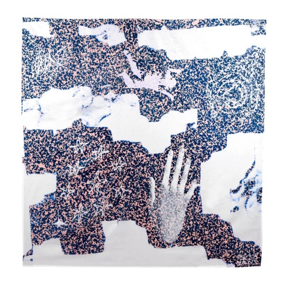 Vans Blue and Pink Abstract Bath Towel